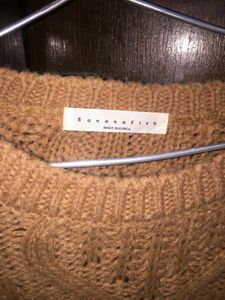 Knitted Brown Oversized Sweater