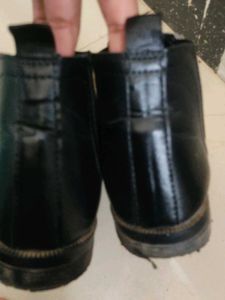 Black Leather Chelsea Boots