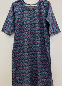 Blue Printed Kurta