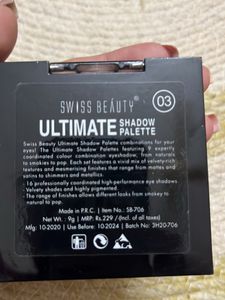 Swiss Beauty Eyeshadow Palette