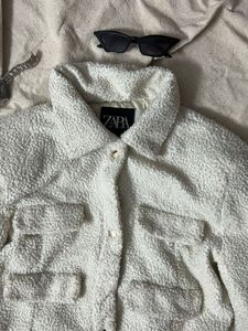 Zara Textured Crop Jacket