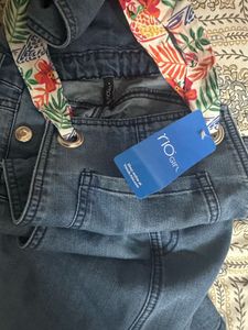 Brand New Dungaree Dress With Tag