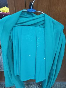 See Green Colour Suit Fabric
