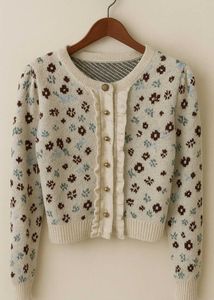 Floral Knit Cardigan