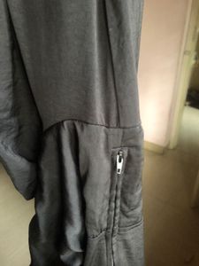 H&amp;m Black Bodycon Back Knot Dress
