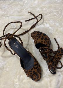 Leopard Print Heels - Size 41