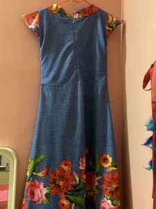 Floral Blue Dress