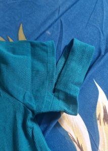 Teal Crop Top