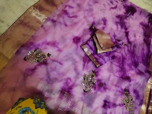 unique saree with blouse just wear an look gorgeou