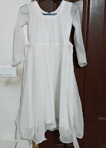 White Long Sleeve Dress
