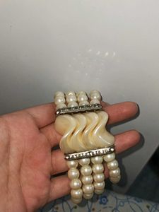 Vintage Pearl & Rhinestone Bracelet