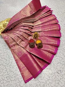 Pink Banarasi Silk Saree