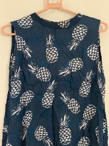 Pineapple Print Tassel Top