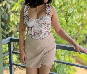 Cute Top With Mini Skirt