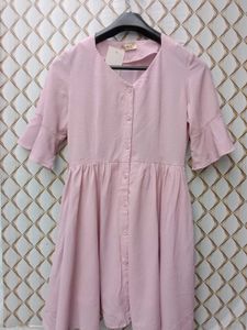 New With Tag Korean Lavander Cute Midi Dress