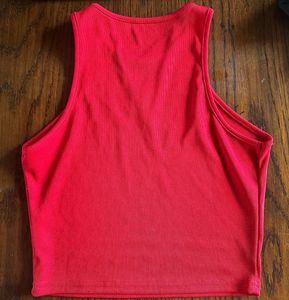 Red Graphic Tank Top