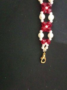 Red And White Bracelet