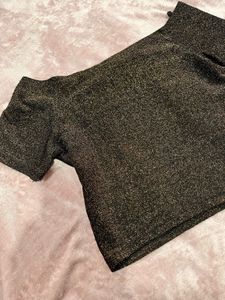 Sparkly Off-Shoulder Top