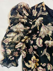 Floral Puff Sleeve Top