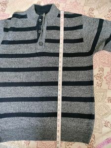 Black Grey Stripped Sweater