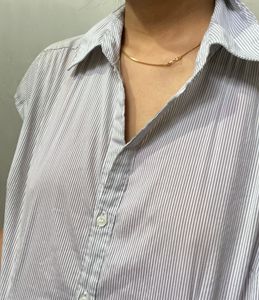 Striped Button-Down Shirt