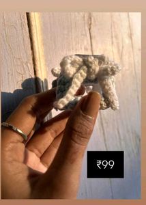 Handmade Crochet clips and clutcher