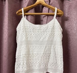 White Lace Tank Top