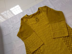 Chikankari Kurti  Plazo Set