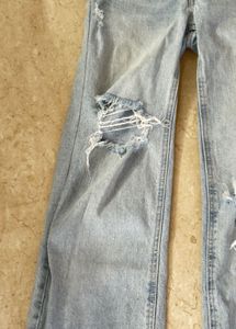 Ripped Wide Leg Jeans