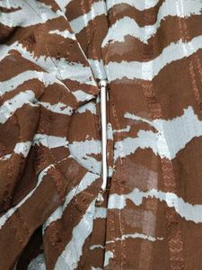 Zebra Print Wrap Top