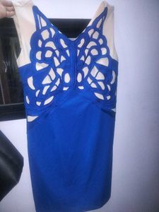 Navy Blue Western Dress
