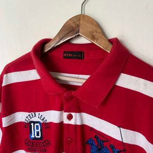 Vintage Striped Polo Shirt