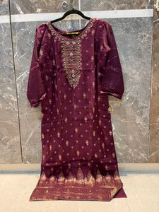 Maroon Kurta Set