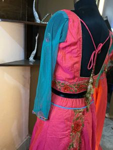 Pink Embroidered Lehenga Choli