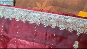 Heavy Full Embroidery Work Saree