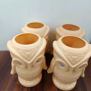 Owl Shaped Planter Pots
