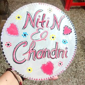 Customize Couples Name With Lippan Art