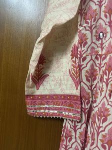 Elegant Printed Kurta With Pants And Dupatta