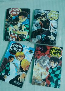 Demon Slayer Manga Set 1,2,3 and 4