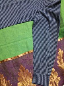GentlyUsed GreyColorStriped LongSleeve Button Down