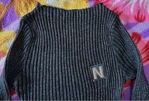 Ribbed Knit Long Sleeve Top