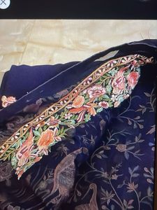 Embroidered Saree With Blouse Inside