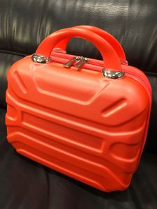 Orange Hard Shell Vanity Case