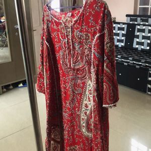 Beautiful Red Rayon Kurti