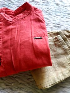 Pink Shirt And Pant Sets (Boys Clothing)
