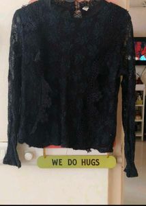 Black Cropped Pants With Top
