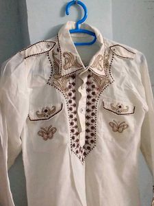 Embroidered Pathani Kurta For Boys.