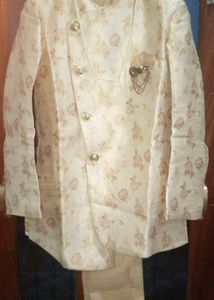 Floral Print Angrakha Style Sherwani