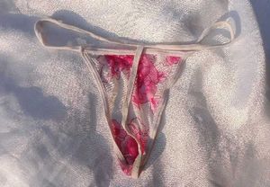 Floral Print Thong