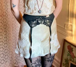 Black Lace Garter Belt